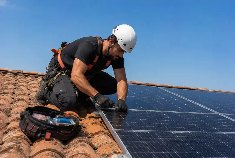 Maintenance et monitoring de panneaux solaires à Saffré